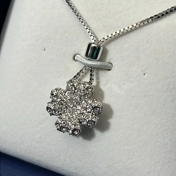 Swarovski Silver Necklace Magic Pendant Cluster Ladies Jewellery NEW - Picture 3 of 3